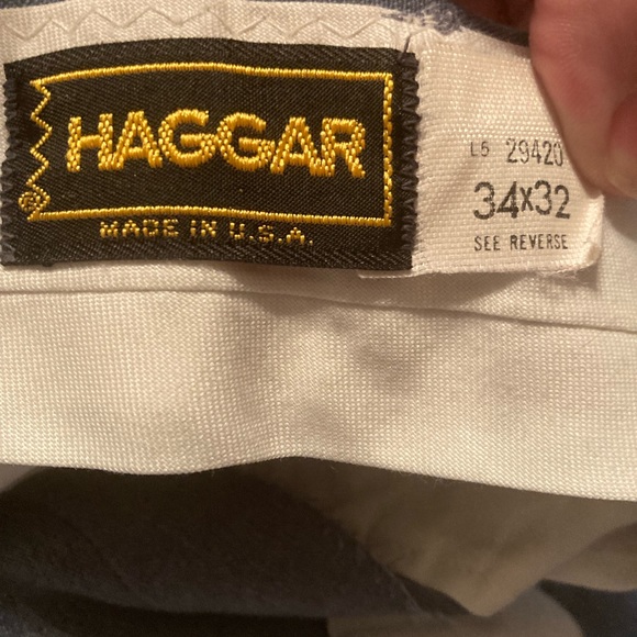 Size 34/32 Men’s Haggar grey dress pants - Picture 4 of 4